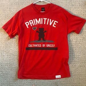 Large primitive, diamond supply co. shirt